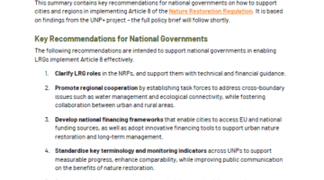 Key Recommendations Policy Brief 1