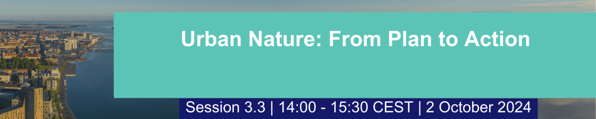 Session Promotional Card Urban Nature: From Plan to Action