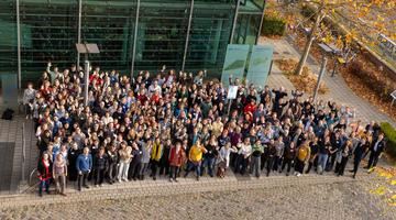 Large group photo outside
