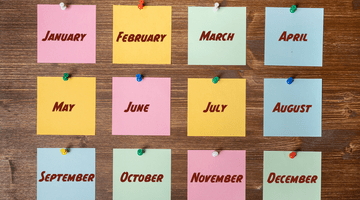 Post it notes in different colors stating the