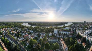 aerial view city