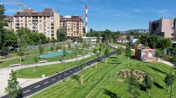 Replacement greenspace for the redevelopment of the old railway line