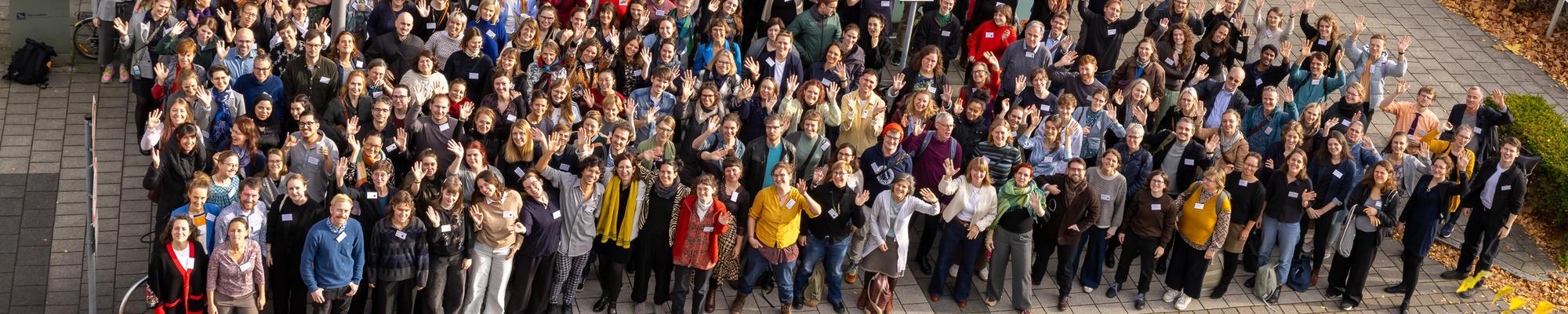 Large group photo outside
